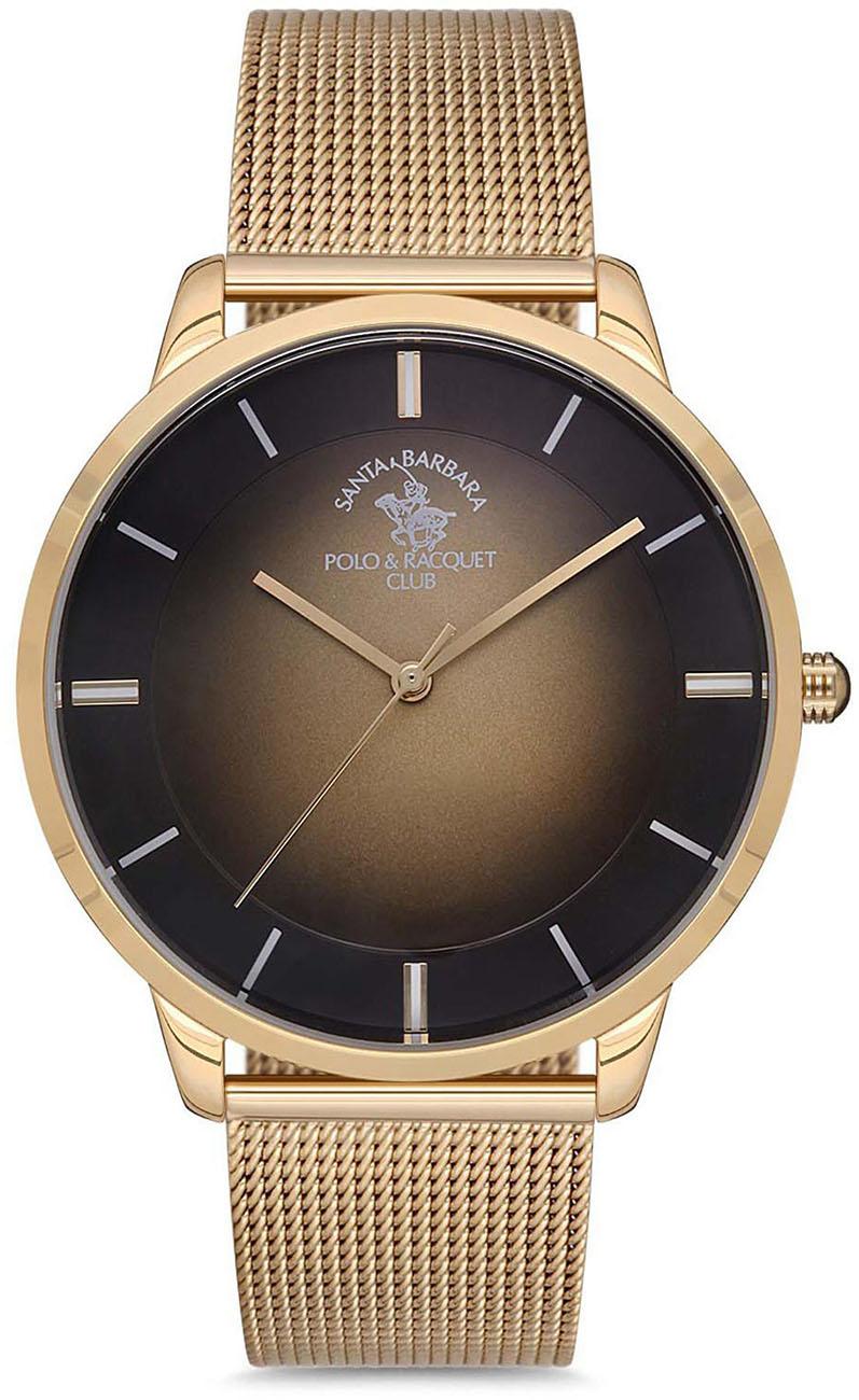 Santa Barbara Polo & Racquet Club SB.1.10147.3 42 mm Altın Çelik Kordon Analog Kol Saati