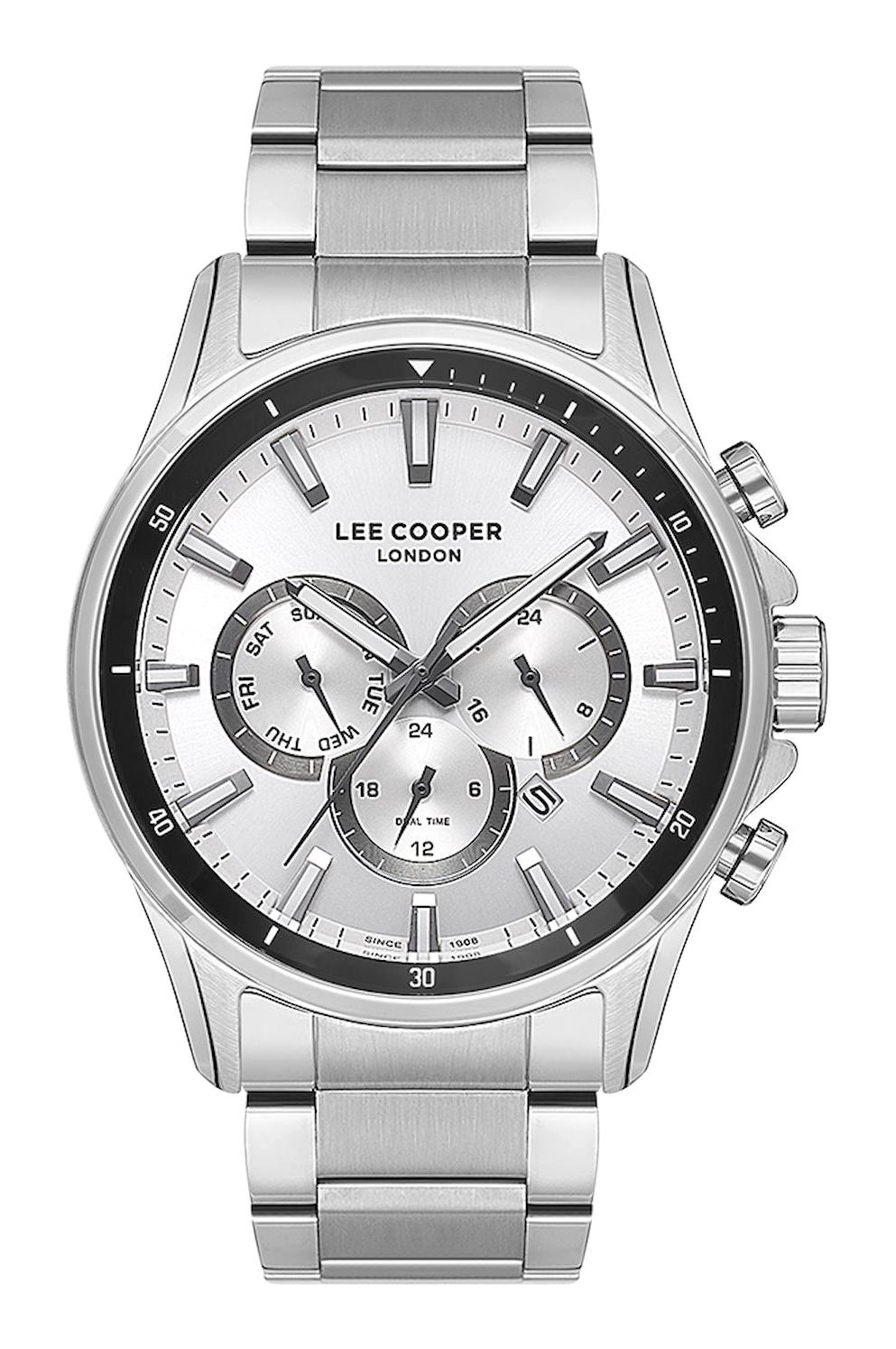 Lee Cooper LC07167.330 Takvimli 41-45 mm Çelik Kordon Analog Erkek Kol Saati