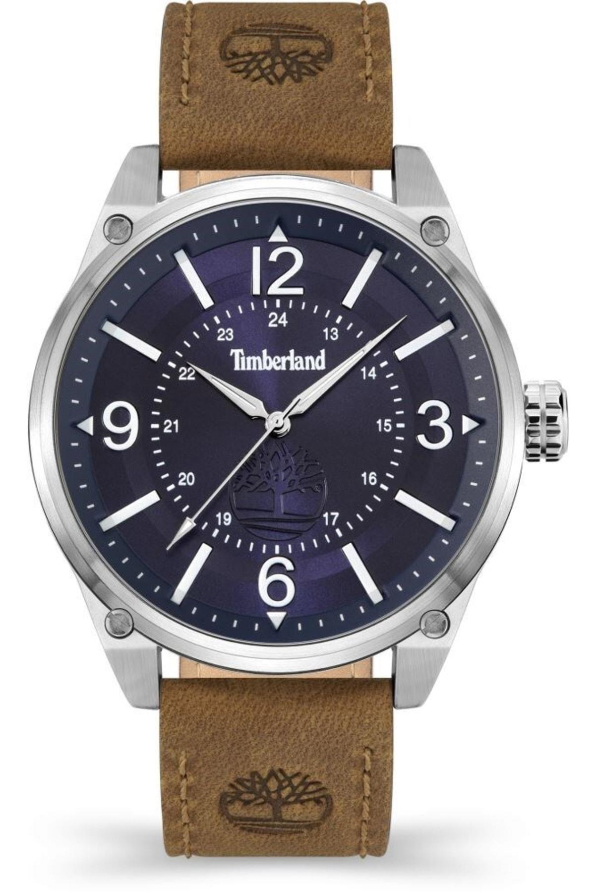 Timberland TDWGA9000603 Takvimli 44 mm Gri-Siyah Deri Kordon Analog Erkek Kol Saati
