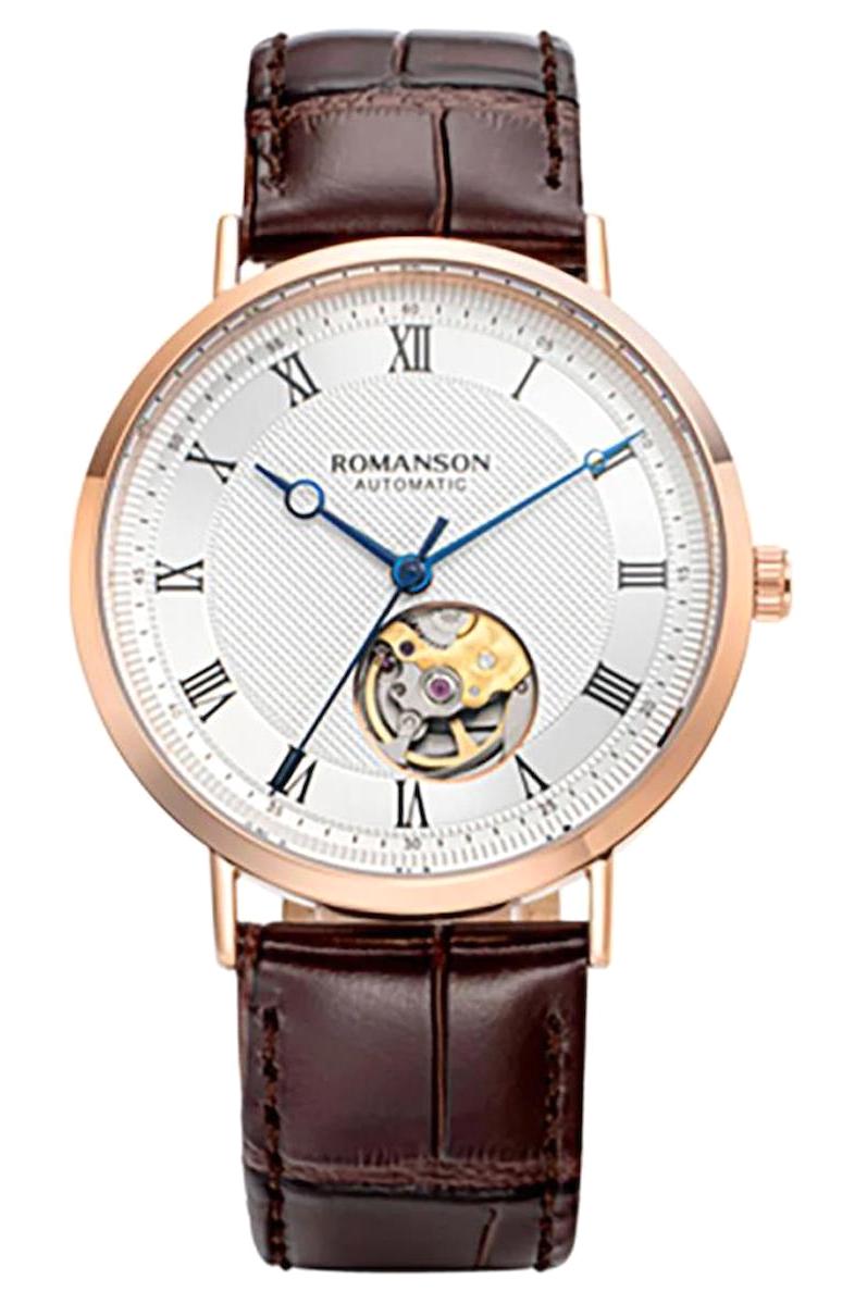 Romanson TL2002RMNRA15U 40 mm Kahverengi Deri Kordon Analog Erkek Kol Saati