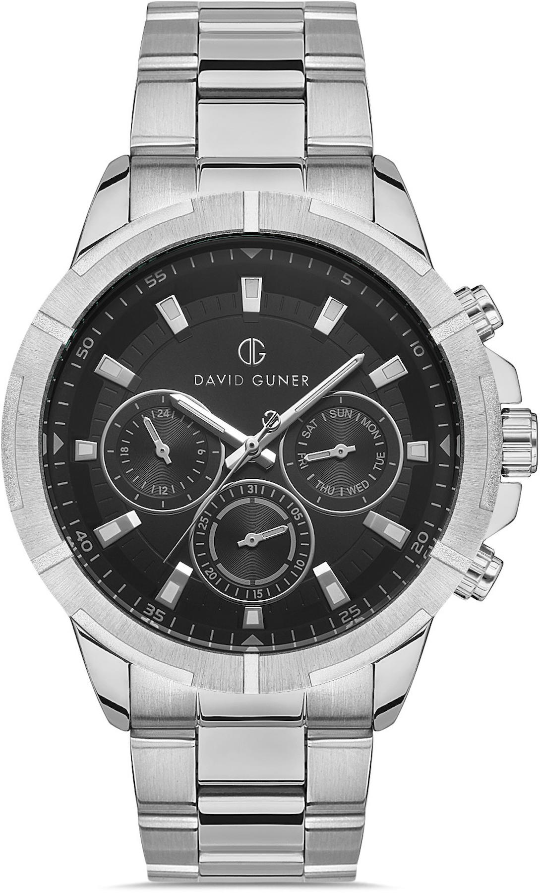 David Guner DG-8357GA-A2 Takvimli 42 mm Metal Kordon Analog Kol Saati