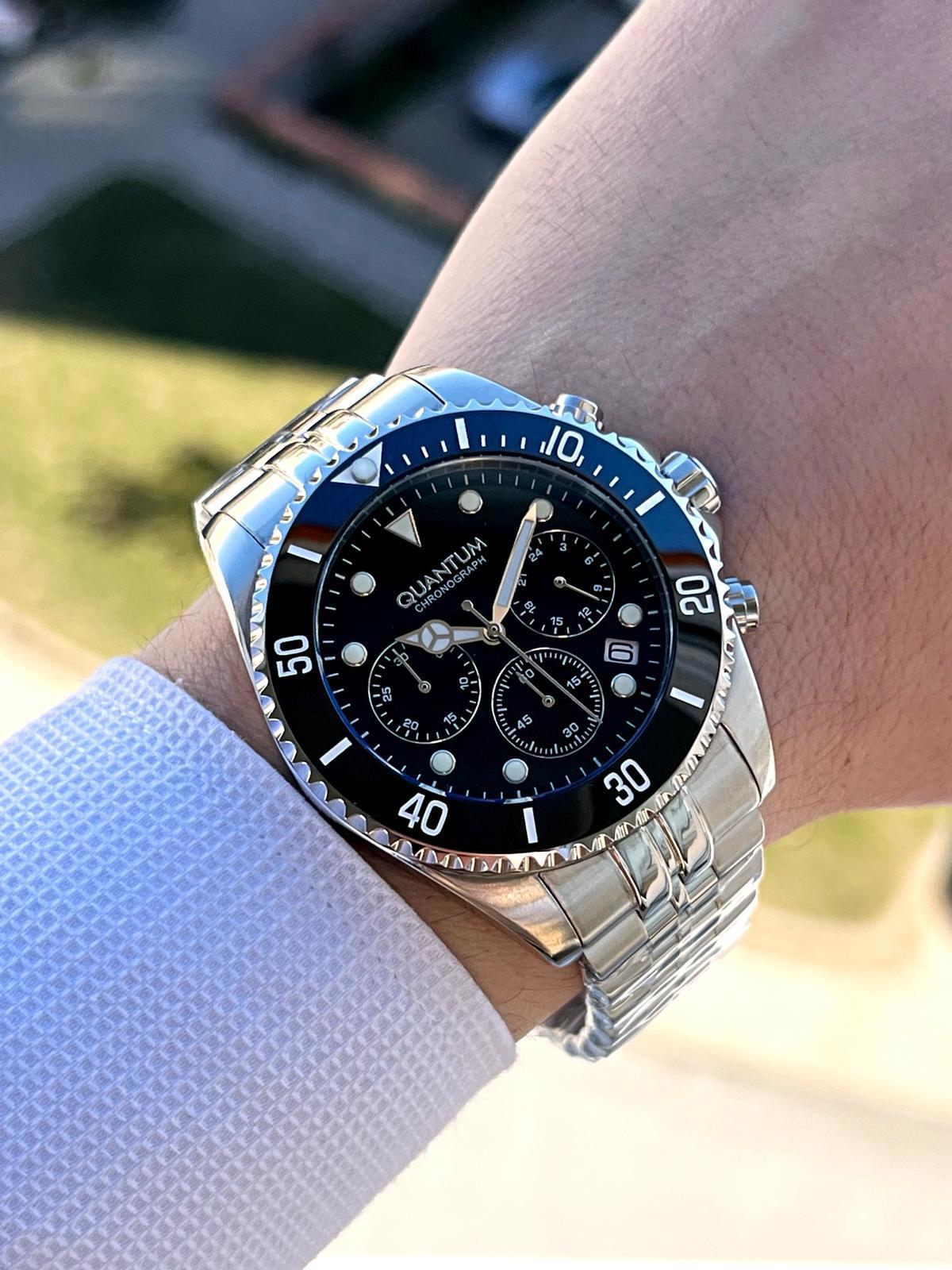 Quantum EPWG930.550 Takvimli 45 mm Çelik Kordon Analog Erkek Kol Saati