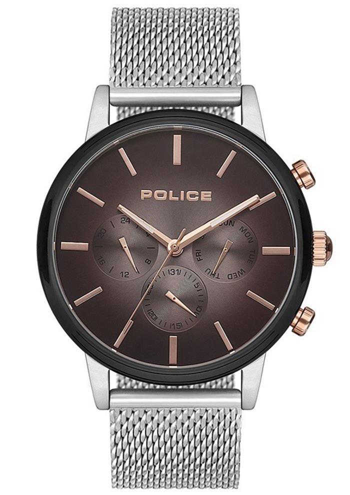 Police PL.15561JSGN-19MM Takvimli 45 mm Çelik Kordon Analog Erkek Kol Saati