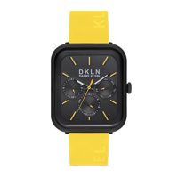 Daniel Klein DK.1.12648.7 Takvimli 42 mm Sarı Silikon Kordon Analog Kol Saati