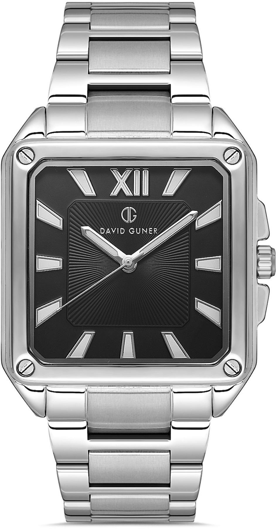 David Guner DG-8668GA-A2 Takvimli 42 mm Metal Kordon Analog Kol Saati