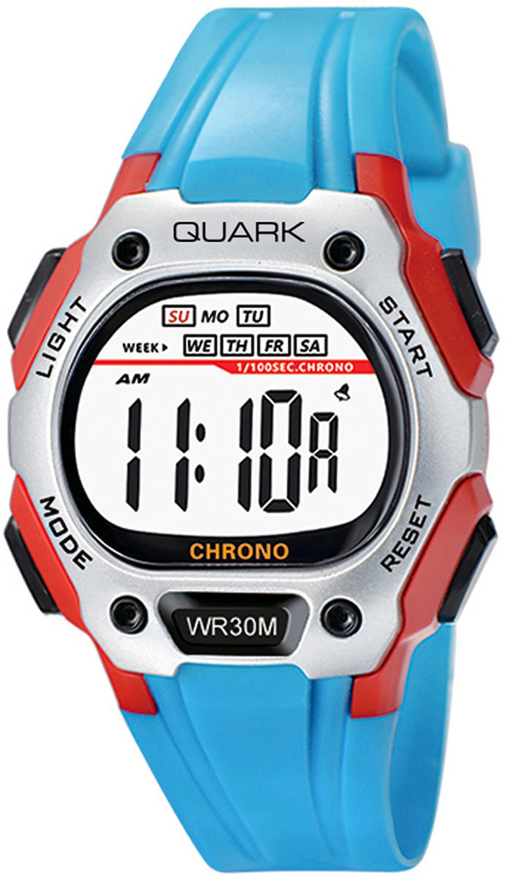 Quark QU-8557099C-1 Takvimli 39 mm Mavi Silikon Kordon Analog Kol Saati