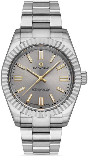 Pacomarine PM.22010.01 42 mm Çelik Kordon Analog Erkek Kol Saati