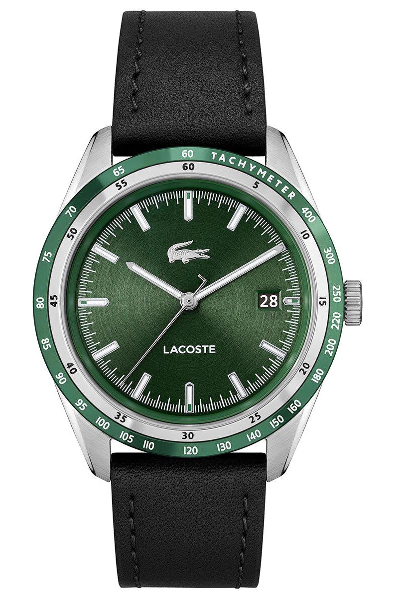 Lacoste LAC2011292 Takvimli 40 mm Siyah Deri Kordon Analog Erkek Kol Saati