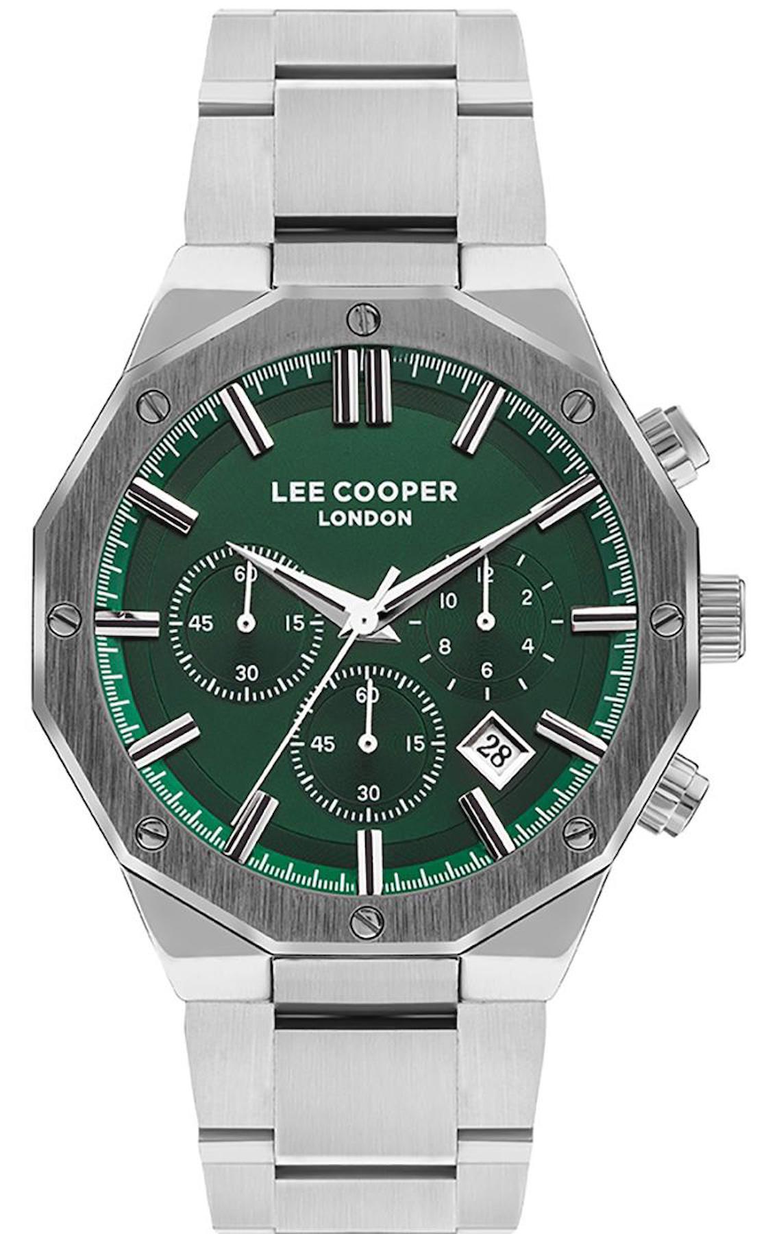 Lee Cooper LC07807.380 Takvimli 45 mm Metal Kordon Analog Erkek Kol Saati
