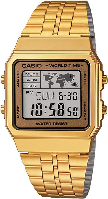 Casio GA-9DF Takvimli 34 mm Altın Çelik Kordon Dijital Erkek Kol Saati