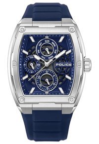 Police PEWJQ0004502 Takvimli 42 mm Petrol Mavisi Silikon Kordon Analog Erkek Kol Saati