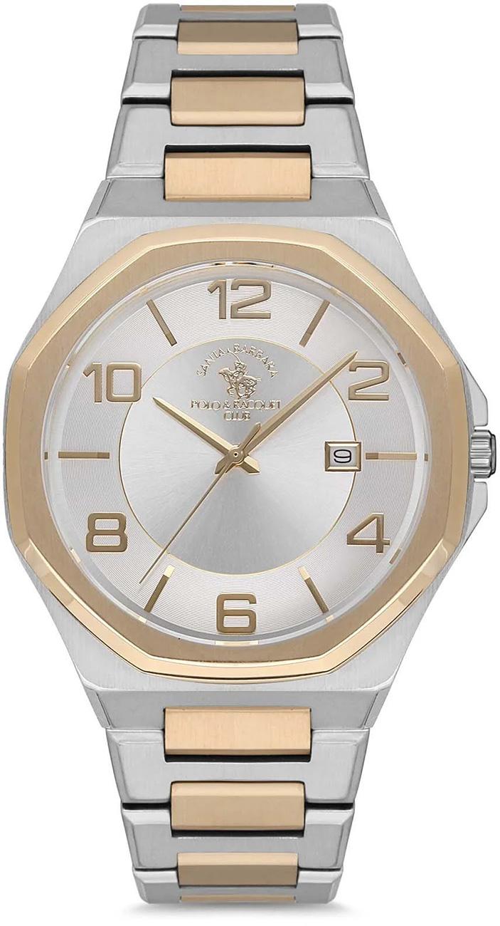 Santa Barbara Polo & Racquet Club SB.1.10195.3 Takvimli 42 mm Çelik Kordon Analog Kol Saati