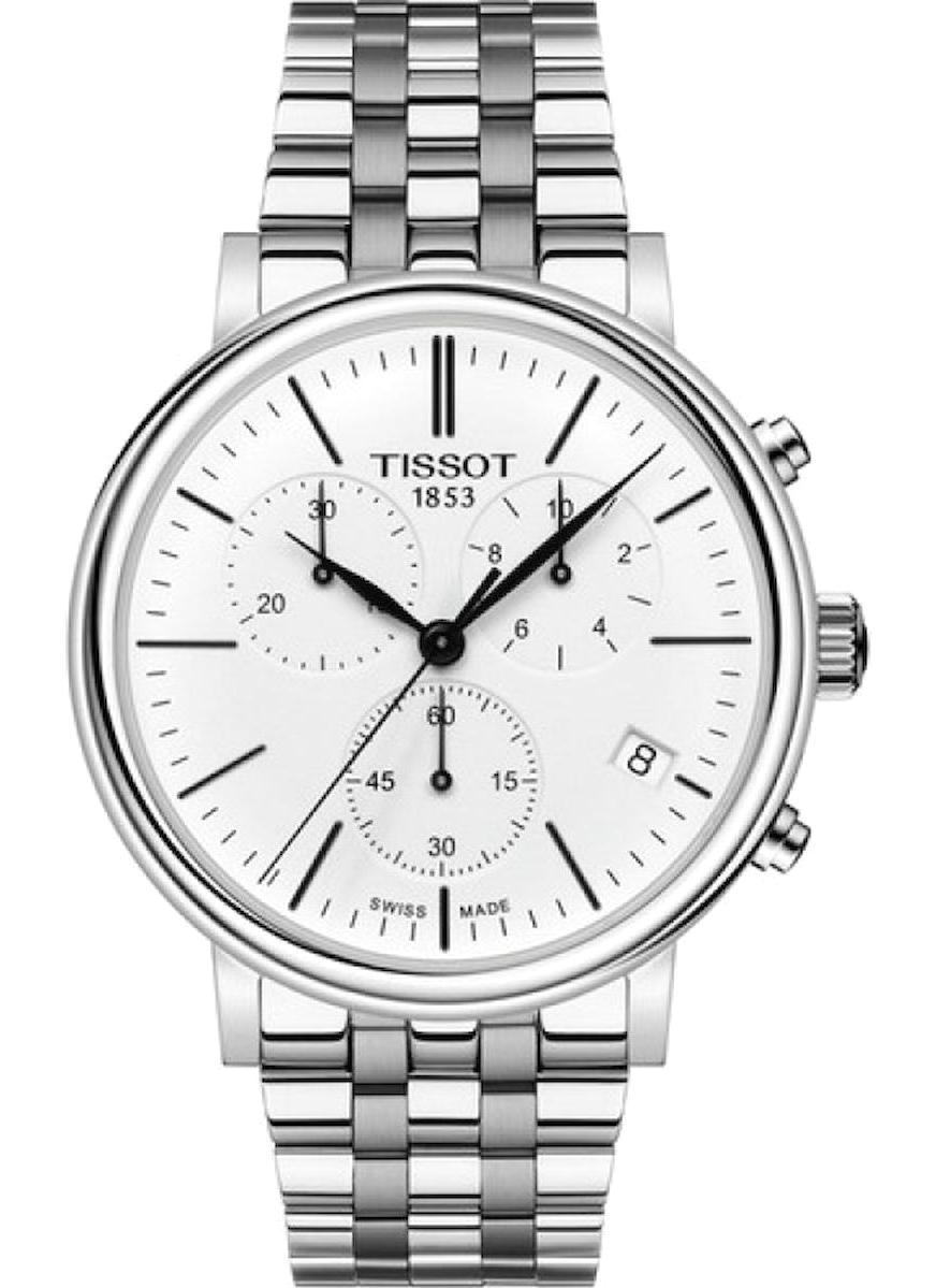 Tissot T1224171101100 Takvimli 44 mm Çelik Kordon Analog Erkek Kol Saati