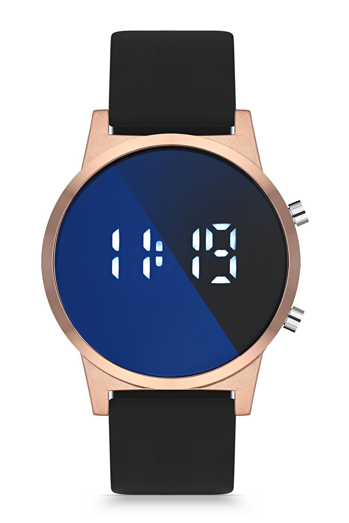 Duke Nickle DEJ29010B Takvimli 42 mm Siyah Silikon Kordon Dijital Erkek Kol Saati