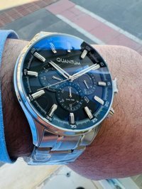 Quantum ADG958.360 Takvimli 44 mm Beyaz Çelik Kordon Analog Erkek Kol Saati