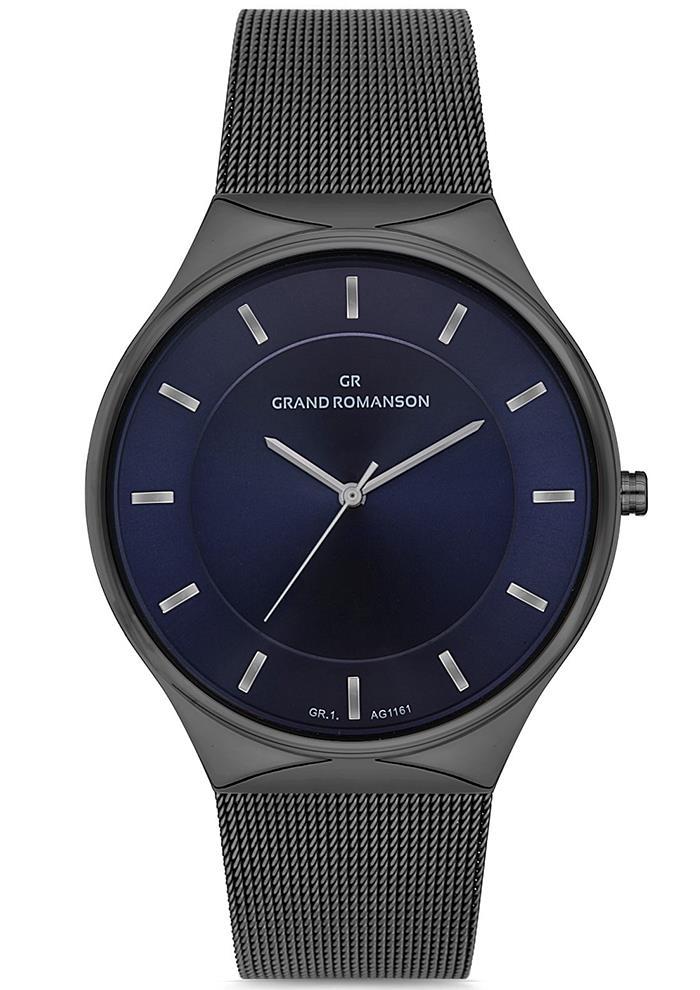 Romanson GR.1.AG1161.08 Siyah Çelik Kordon Analog Erkek Kol Saati