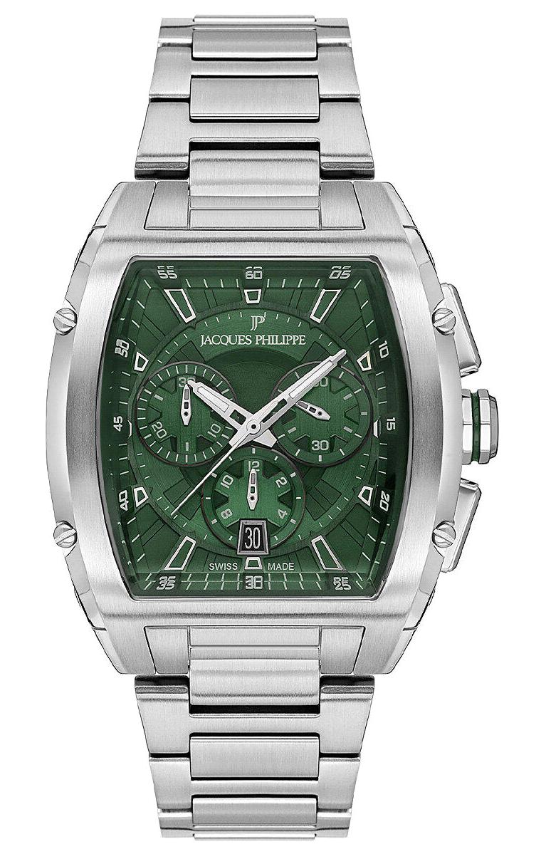 Jacques Philippe JPQGC4613X6 Pusulalı Takvimli 42 mm Çelik Kordon Analog Erkek Kol Saati