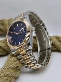 Şahmat MAT-157 Takvimli 44 mm Altın-Metal Kordon Analog Erkek Kol Saati