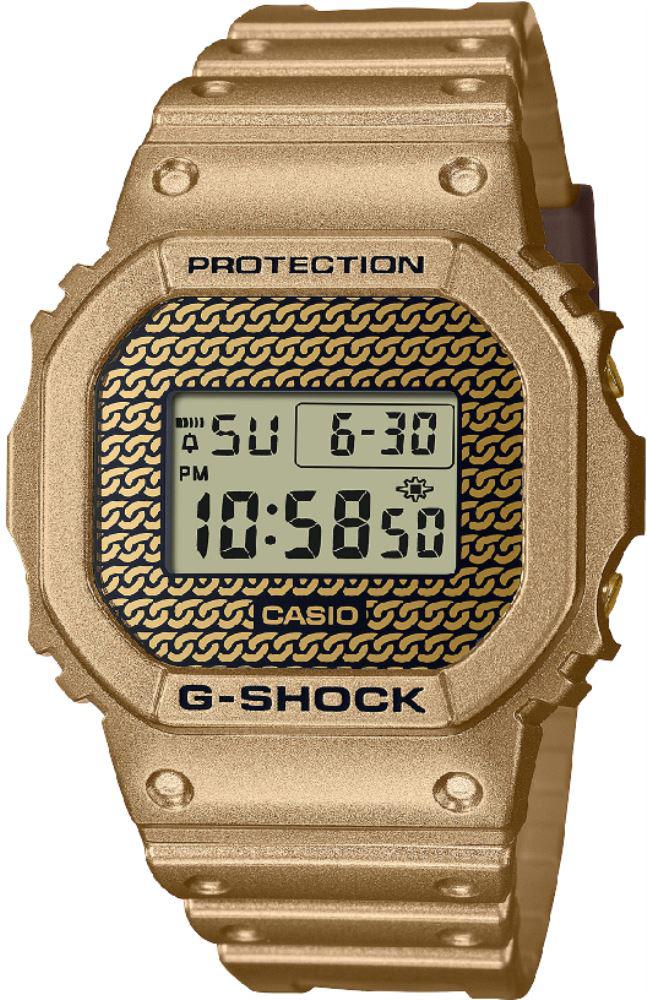 Casio DWE-5600HG-1D Takvimli 44 mm Altın Silikon Kordon Dijital Kol Saati
