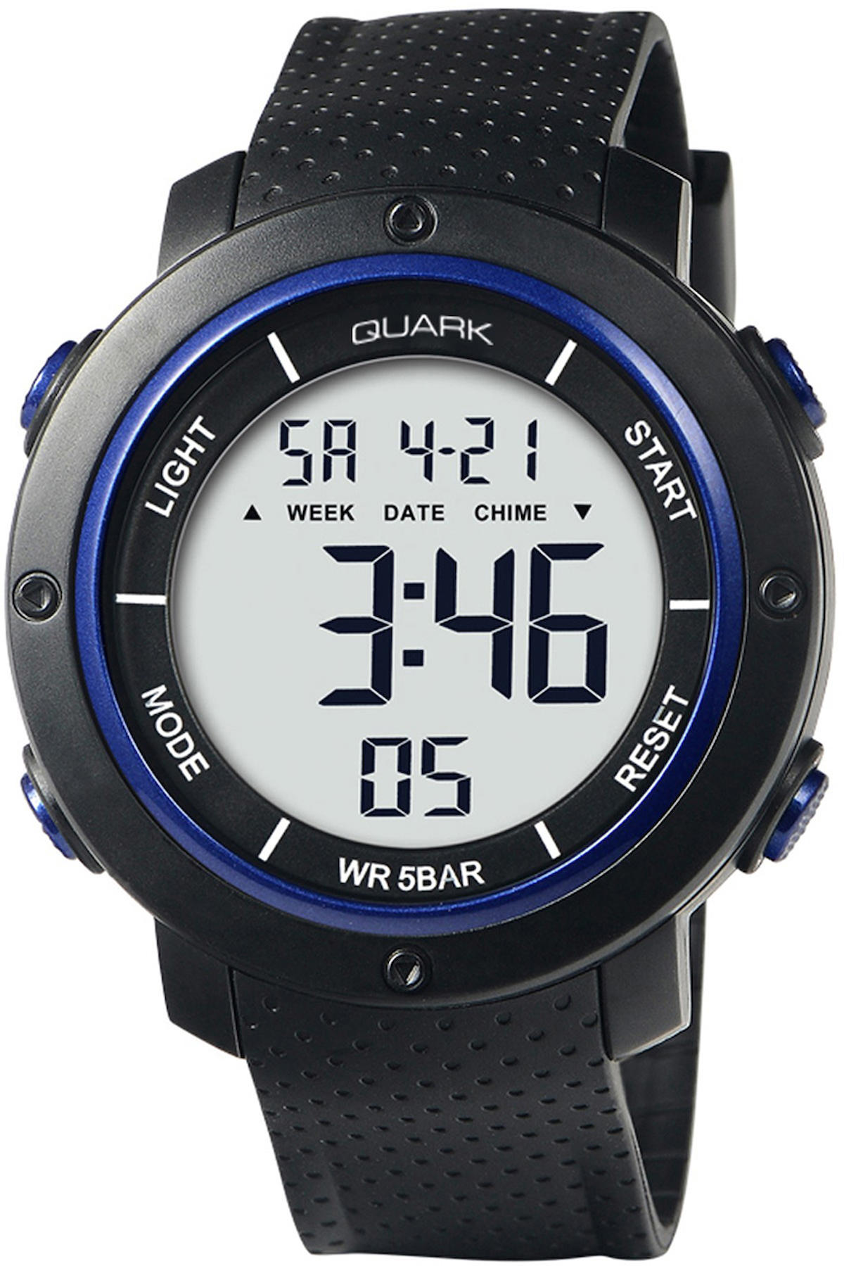 Quark QU-353G-4 Takvimli 41 mm Siyah Silikon Kordon Analog Kol Saati