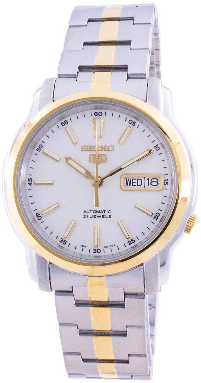 Seiko SNKL84K Takvimli 36 mm Altın-Çelik Kordon Analog Kol Saati