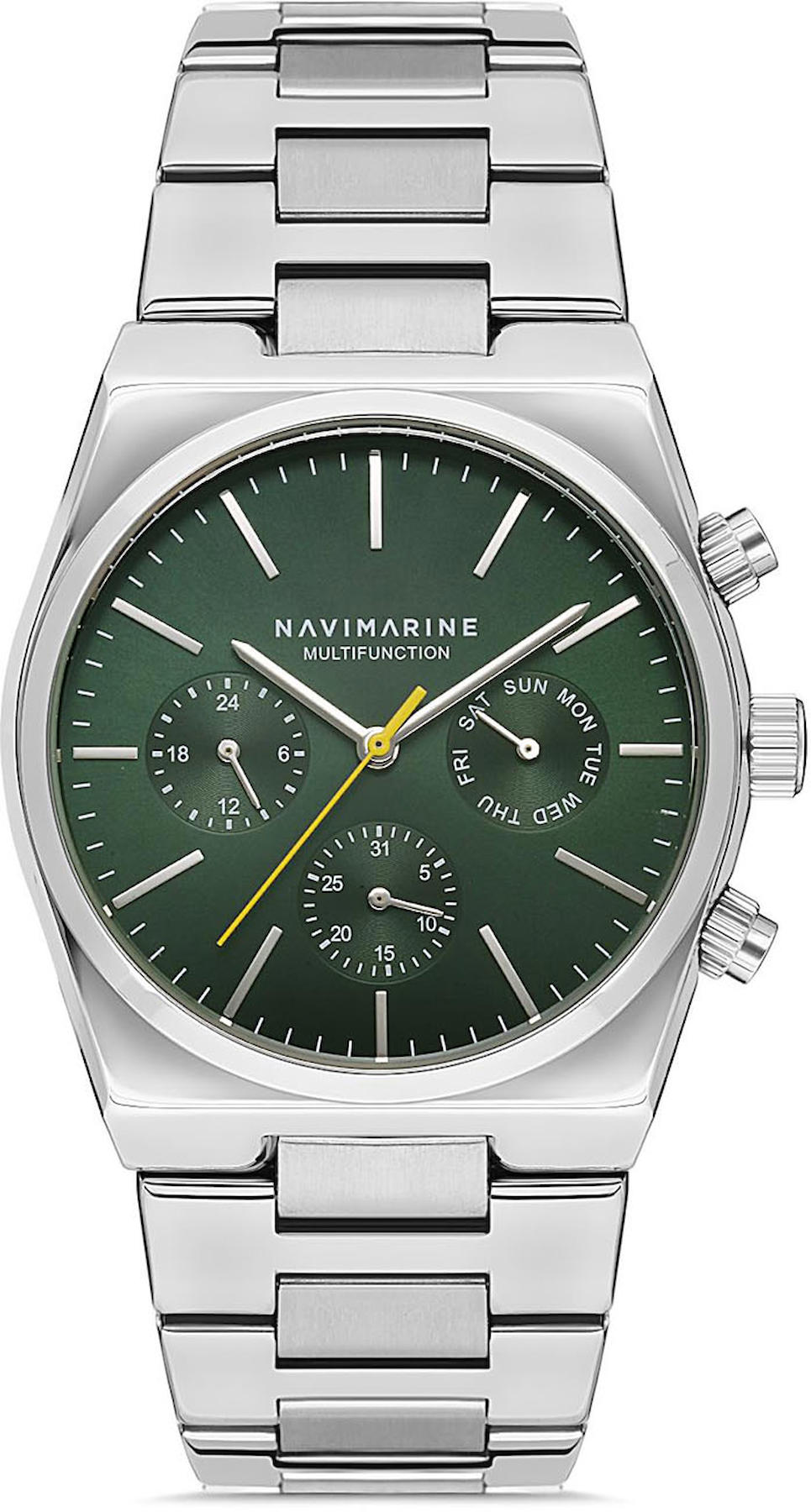 Navimarine NM150-02 Takvimli 42 mm Çelik Kordon Analog Kol Saati