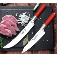 Red Craft Serisi Mutfak Bıçak Seti Et Bıçağı Ekmek Sebze Meyve Şef Bıçağı 2li Set