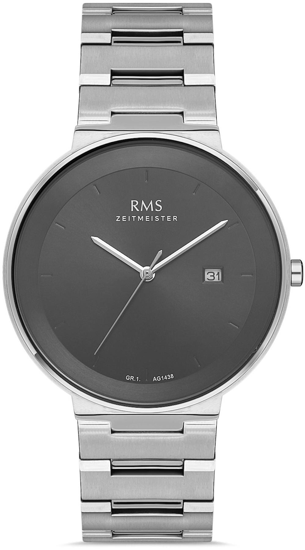 Romanson GR.1.AG1438.04 Takvimli 42 mm Çelik Kordon Analog Kol Saati