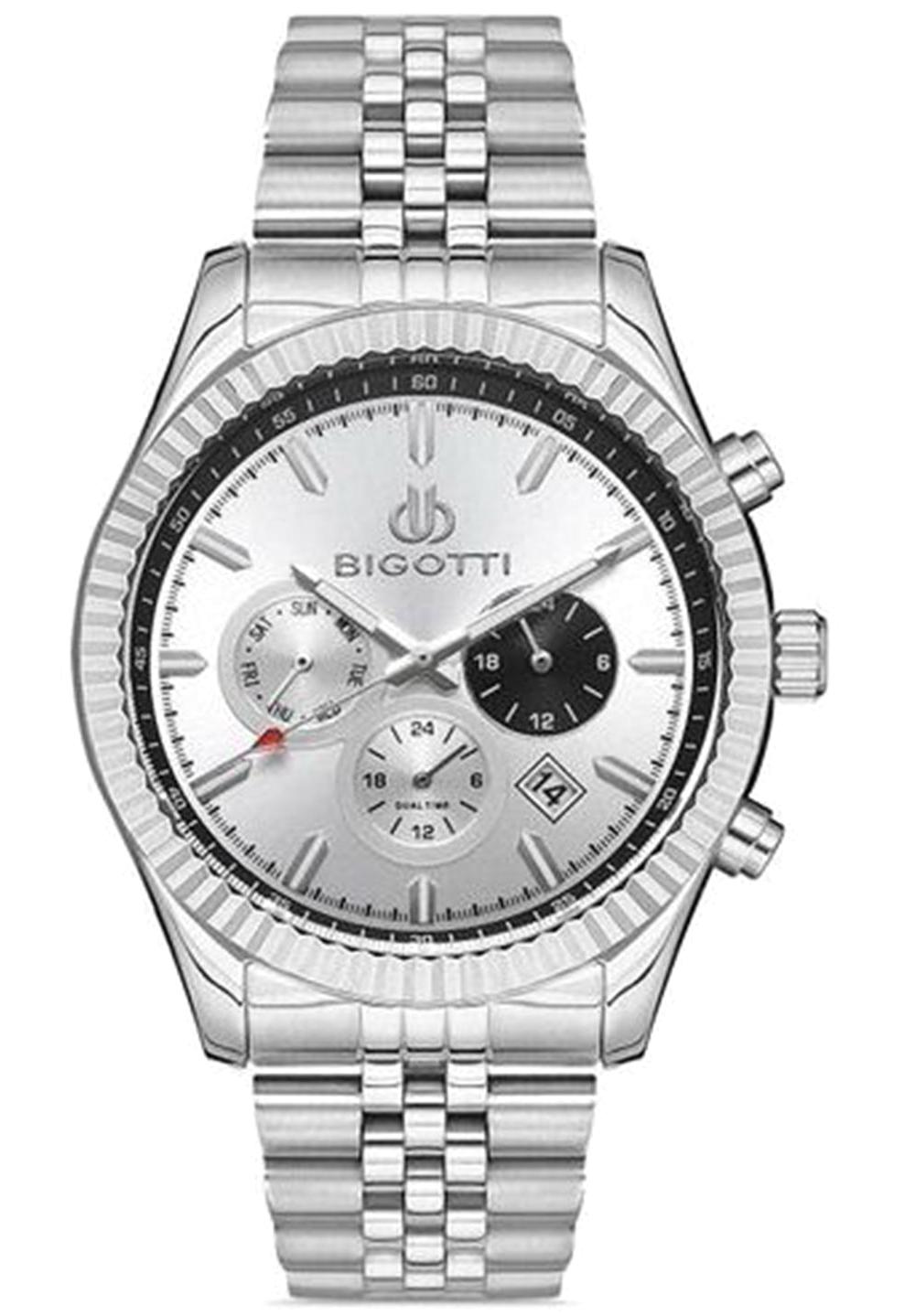Bigotti BG.1.10210.1 Takvimli 42 mm Metal Kordon Analog Erkek Kol Saati