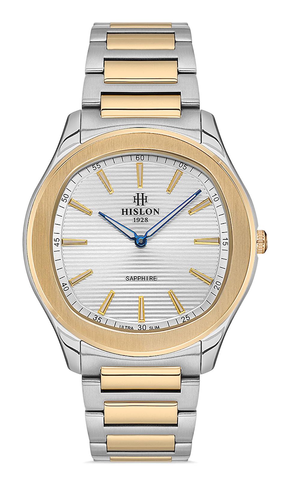 Hislon CL148T-02SG 42 mm Gri-Rose Gold Çelik Kordon Analog Erkek Kol Saati