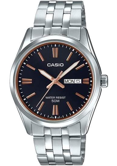 Casio MTP-1335D-1A2VDF Takvimli 38 mm Çelik Kordon Analog Kol Saati