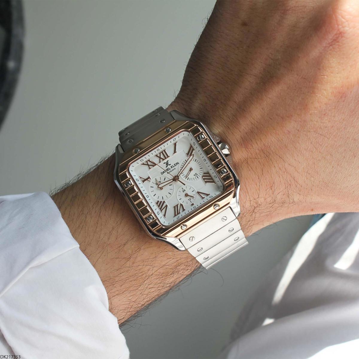 Daniel Klein DK217353 Takvimli 45 mm Çelik Kordon Analog Erkek Kol Saati