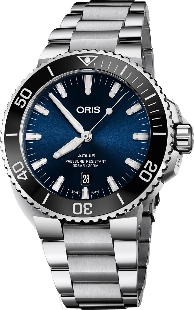Oris 733-7730-4135-07-8-24-05PEB Takvimli 43.5 mm Çelik Kordon Analog Kol Saati