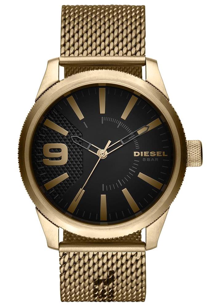 Diesel DZ1899 Takvimli 42 mm Altın Çelik Kordon Analog Kol Saati