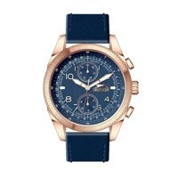 Slazenger SL.09.2133.2.03 Takvimli 45 mm Lacivert Deri Kordon Analog Erkek Kol Saati