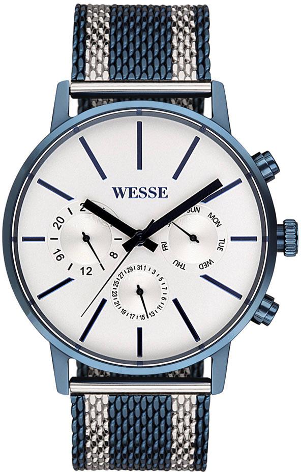 Wesse WWG200022 Pusulalı Takvimli 43 mm Çok Renkli Çelik Kordon Analog Kol Saati
