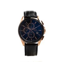 Romanson RMS.1.AG1499.08 Takvimli 42 mm Siyah Deri Kordon Analog Erkek Kol Saati