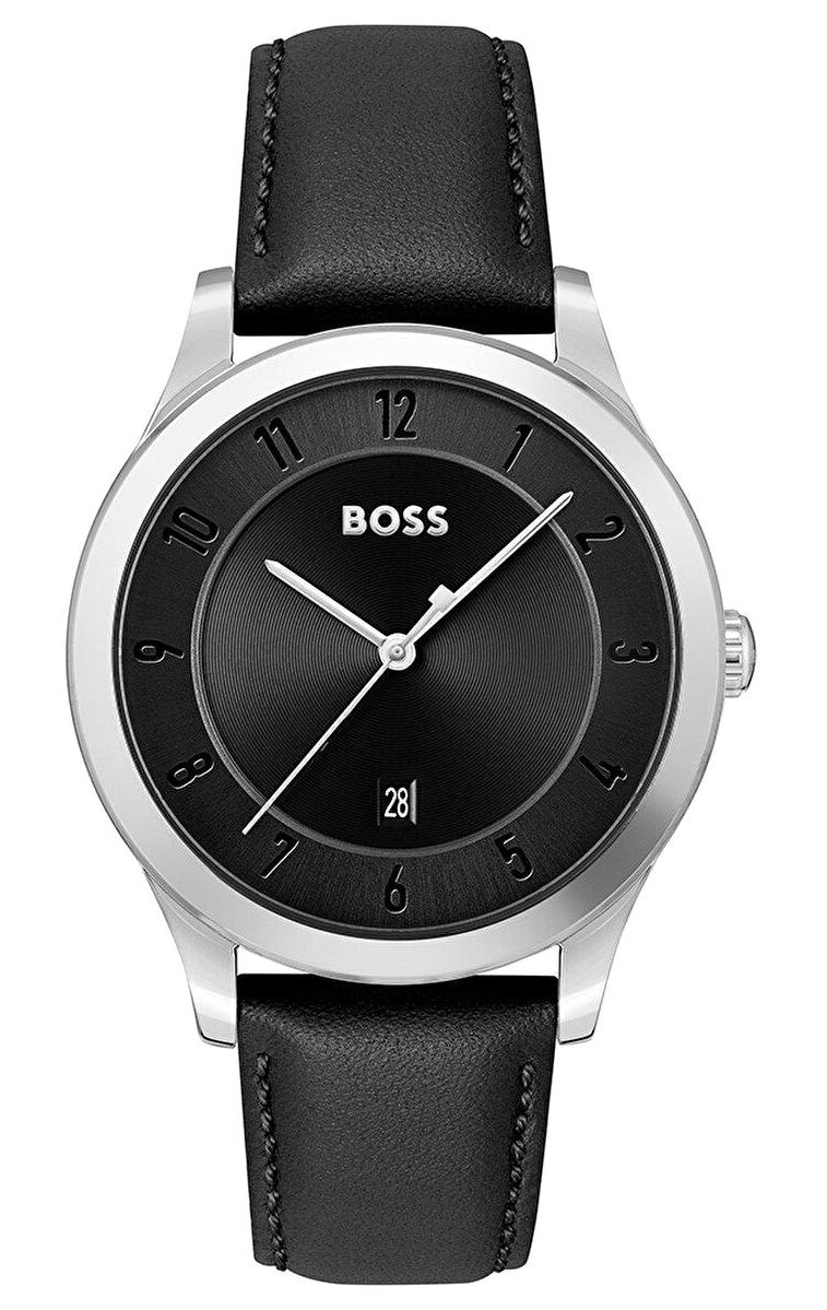 Boss Watches HB1513984 Takvimli 41 mm Siyah Deri Kordon Analog Erkek Kol Saati