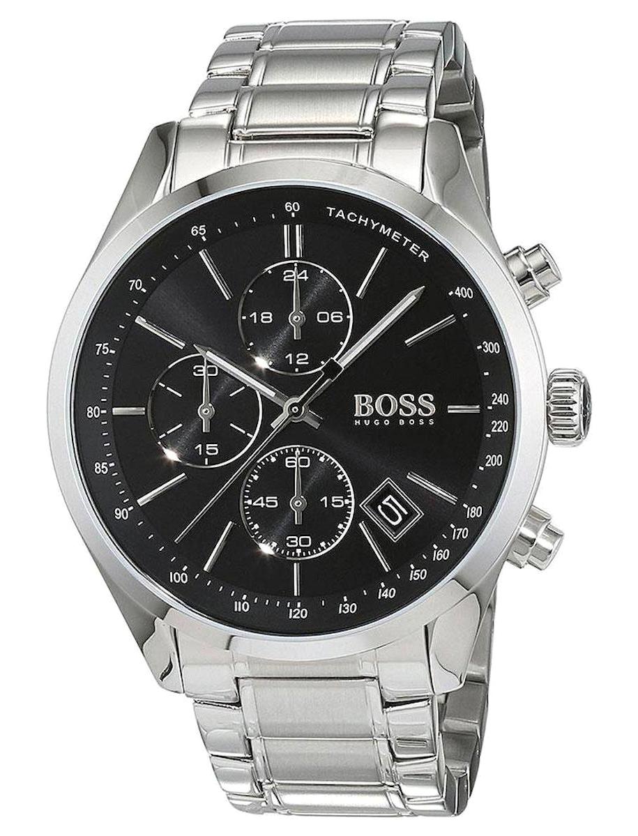 Hugo Boss HB1513477 Pusulalı Takvimli 44 mm Çelik Kordon Analog Erkek Kol Saati