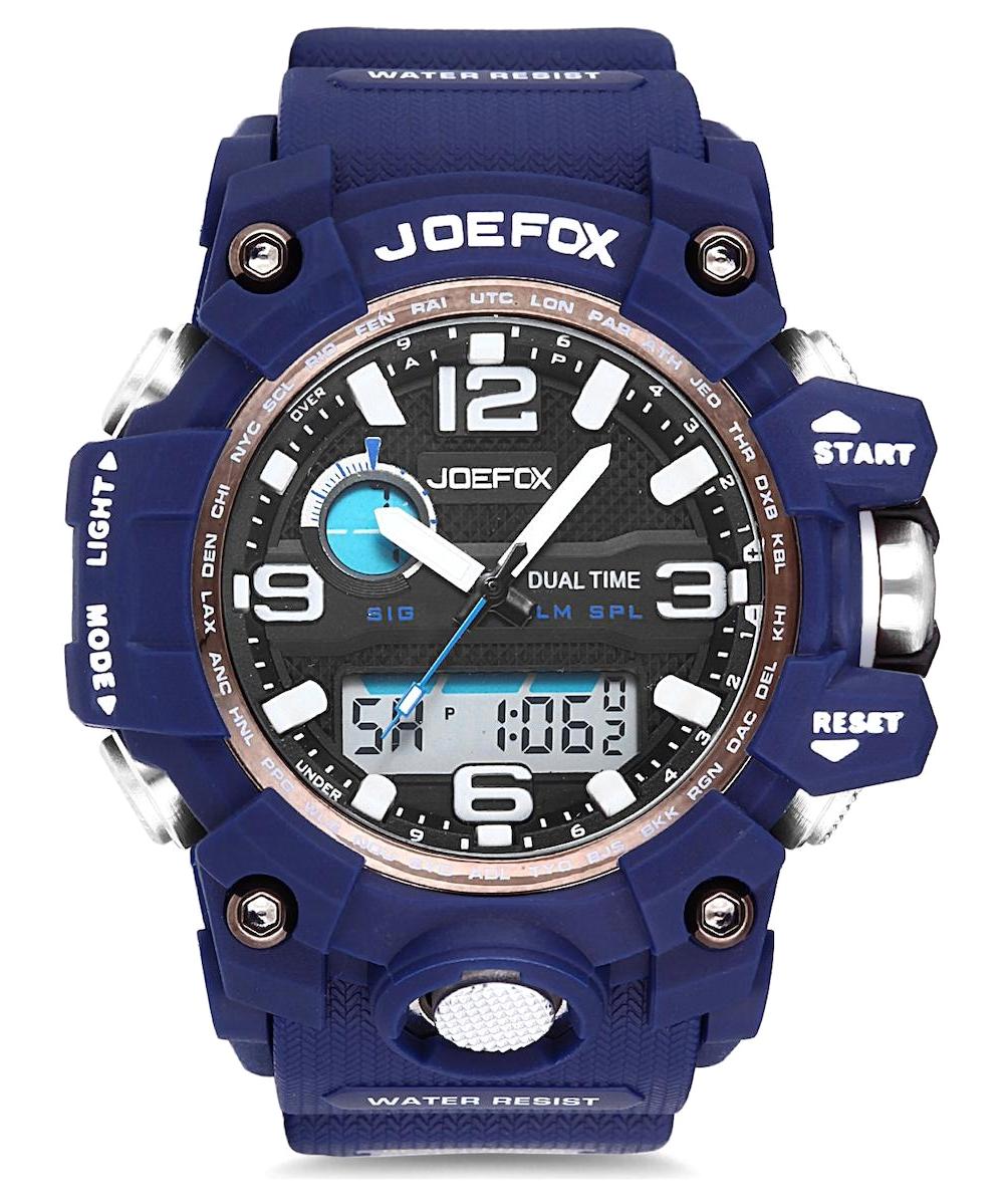 Joefox JFP1060 Takvimli Lacivert Silikon Kordon Analog Erkek Kol Saati