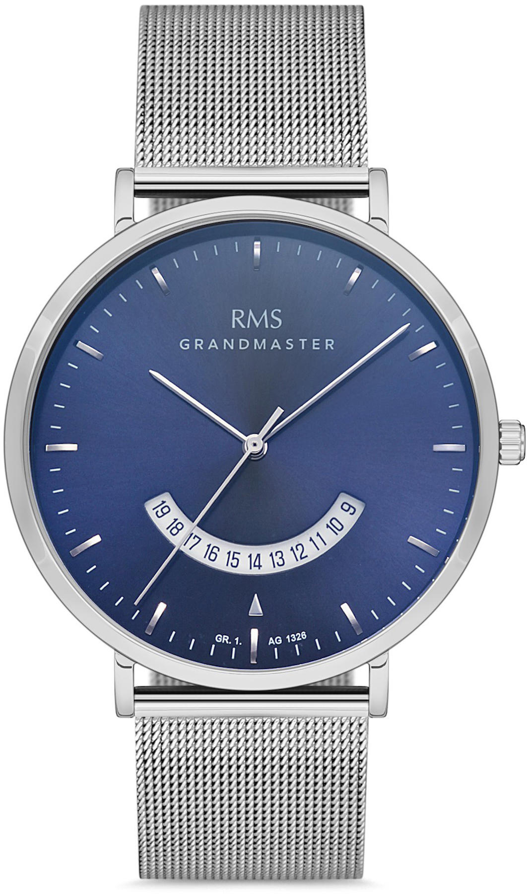Romanson GR.1.AG1326.03 Takvimli 42 mm Gri Hasır Kordon Analog Kol Saati
