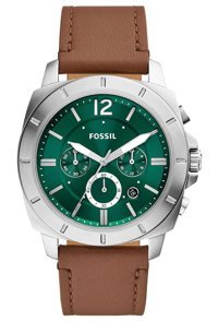 Fossil FBQ2821 Takvimli 45 mm Kahverengi Deri Kordon Analog Erkek Kol Saati