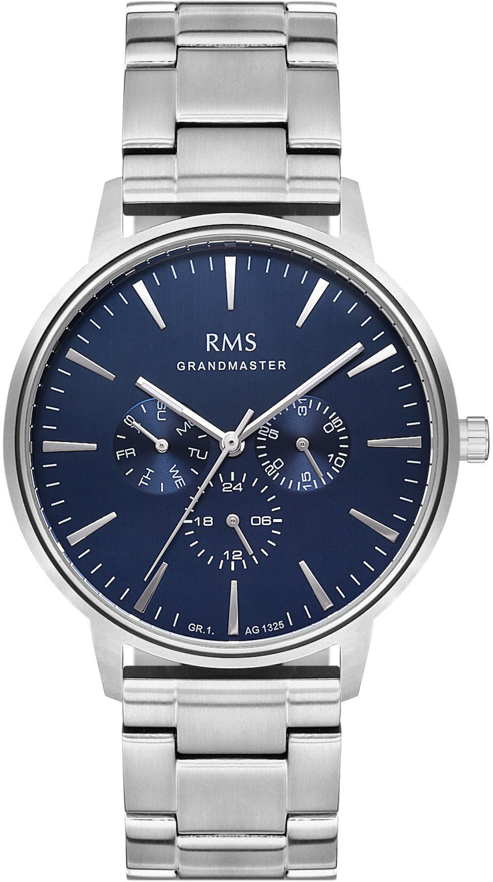 Romanson GR.1.AG1325.03 Takvimli 42 mm Çelik Kordon Analog Kol Saati