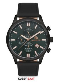 Bigotti BG.1.10273.5 Takvimli 43 mm Siyah Çelik Kordon Analog Erkek Kol Saati