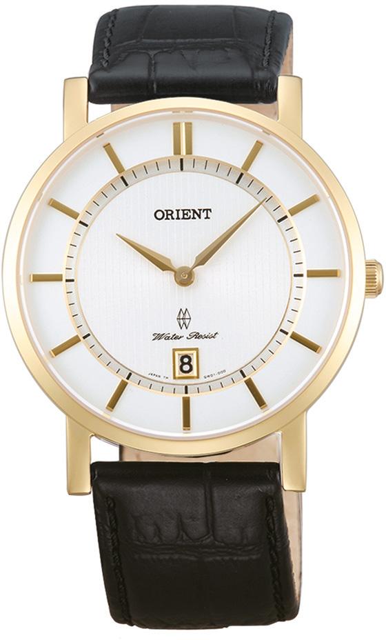 Orient FGW01002W0 Takvimli 38 mm Siyah Deri Kordon Analog Kol Saati