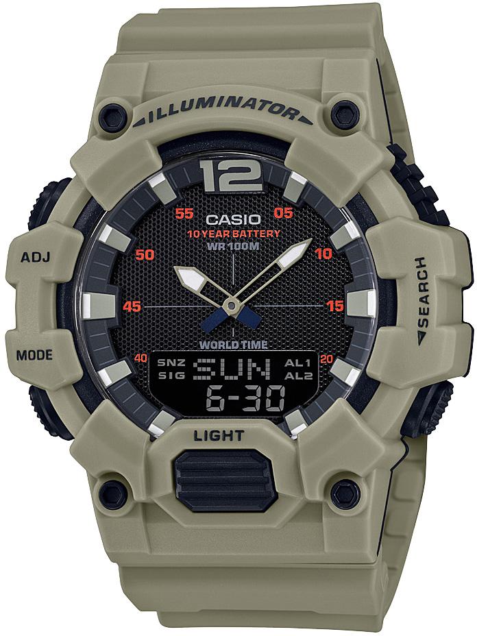 Casio HDC-700-3A3 Takvimli 46-50 mm Gri Silikon Kordon Analog Kol Saati
