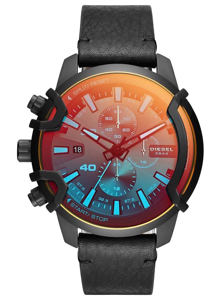 Diesel DZ4519 Takvimli 42 mm Siyah Deri Kordon Analog Erkek Kol Saati