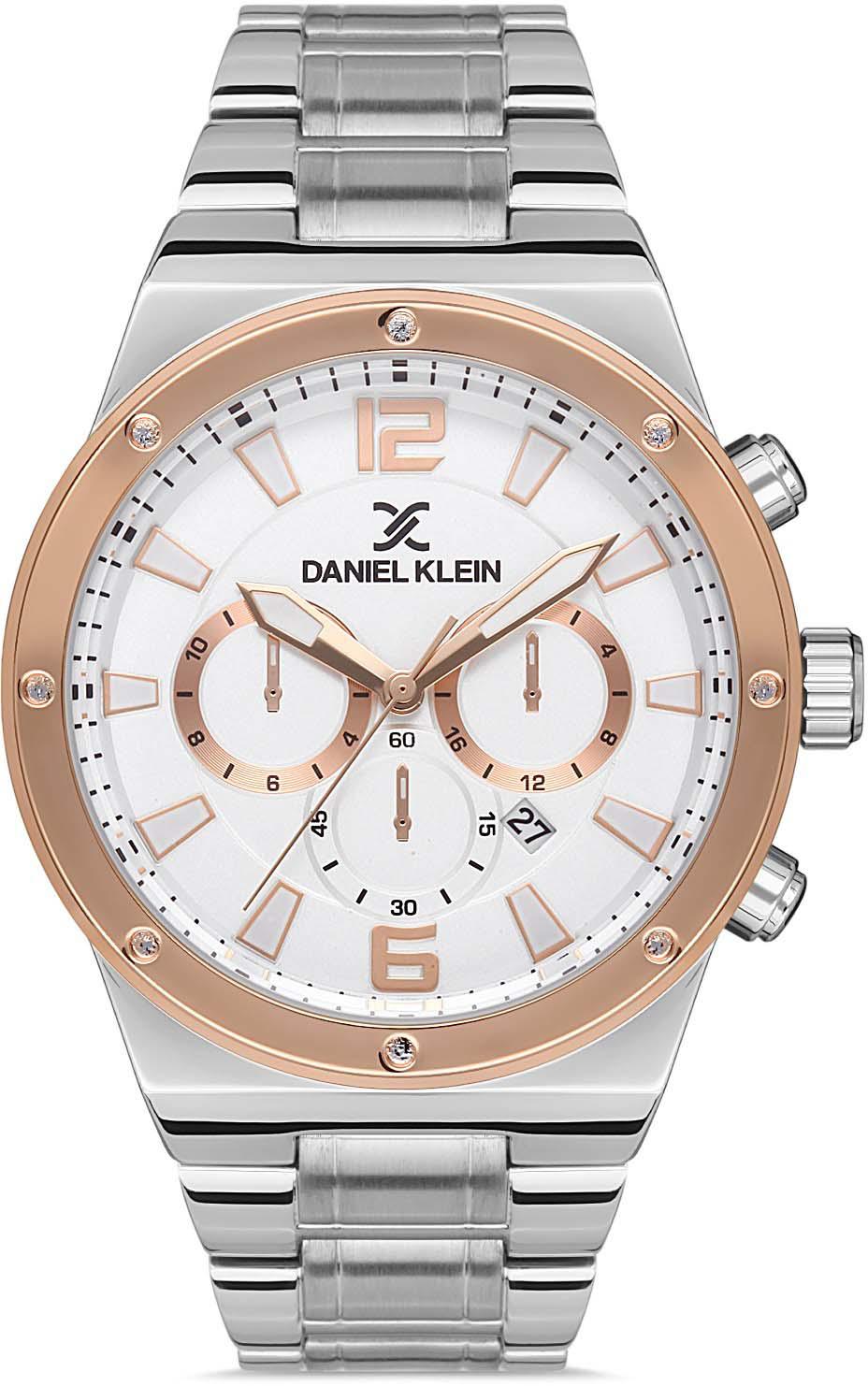Daniel Klein DK.1.10122.2 Takvimli 45 mm Metal Kordon Analog Erkek Kol Saati