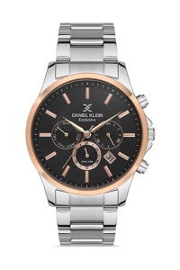Daniel Klein DKE.1.10327.4 Takvimli 42 mm Çelik Kordon Analog Erkek Kol Saati