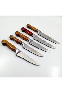 göcen 5 Li Mutfak Bıçağı Seti, Ekmek Bıçağı, Et Doğrama Bıçağı,isme Özel Hediye